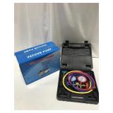 VACUUM PUMP & GAUGE SET