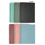 6 Colors A5 Grid Graph Paper Notebooks, Spiral