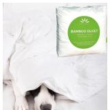 NATURAL, QUEEN SIZE BAMBOO DUVET92 X 92 IN.