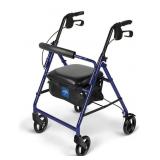 ALUMINUM ROLLER WALKER WITH SEAT