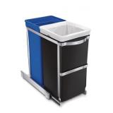 SIMPLE HUMAN PULL OUT RECYCLING AND GARBAGE
