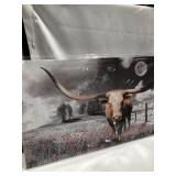 CANVAS PAINTING 39-5/16 X 19-5/8 IN.
