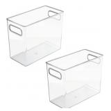 DESIGN TALL STORAGE BINS 10X5X8 INCH 2 PCS