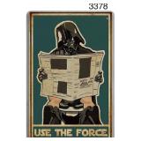 Sz8x12' BLACK CAT Vintage Metal Tin Sign Use The