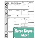 SBAR Nurse Report Sheet Notebook: Nurse Brain