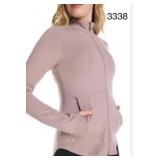 Sz M Women sweat shirt with zipper kyodan pink