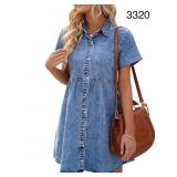 Sz Xl denim shirt dress