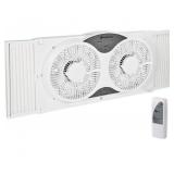 COMFORT ZONE TWIN WINDOW FAN 24 x12IN UNTESTED