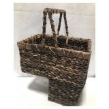 CREATIVE CO-OP STAIR BASKET 15.5x10x8.5/16IN