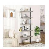 WALL MOUNTED LADDER SHELF GREY