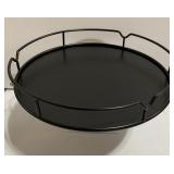 Metal Serving Tray Black