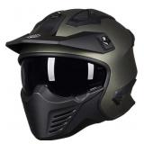 ILM OPEN FACE MOTORCYCLE HELMET 3/4 HALF HELMET