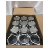 TEBERY 12 PACK HOME GLASS MASON JARS SIZE 4.5 IN