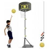 KIDS ADJUSTABLE BASKETBALL HOOP3.6 - 6.2 FT.