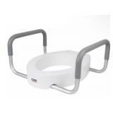 CAREX RAISED TOILET SEAT MISSING SOME HARDWARE