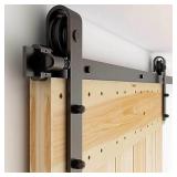 CCJH 5FT Sliding Barn Door Hardware Kit Heavy