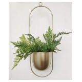 RISEON GOLD METAL PLANT HANGER 20.87 H x 6.3 W