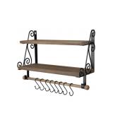 HOANVIWALL MOUNT SHELVES BROWN AND BLACK 2