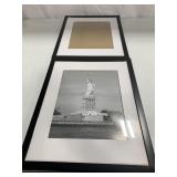 WALL PICTURE FRAME PAIR STATUE OF LIBERTY PHOTO