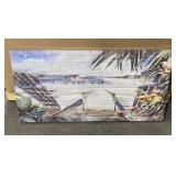 BEACH WALL ART 20X40 IN BEACH WALL ART 20X40 IN
