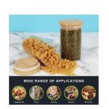 GLASS FOOD STORAGE CONTAINERS WITH BAMBOO LIDS GLASS FOOD STORAGE CONTAINERS WITH BAMBOO LIDS