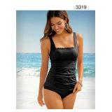 Sz L 2 Pc Bathing Suit Black Sz L 2 Pc Bathing Suit Black