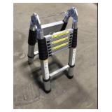 ALUMINUM TELESCOPING LADDER 2.5 M. + 2.5 M. ALUMINUM TELESCOPING LADDER 2.5 M. + 2.5 M.