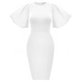 Memoriesea Women's Basic Bodycon Ruffle Flared Memoriesea Women's Basic Bodycon Ruffle Flared