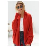 Dolman Sleeve Open Front Ribbed Trim Longline Dolman Sleeve Open Front Ribbed Trim Longline