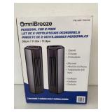 OMNI BREEZE PERSONAL FAN - 2 PACK OMNI BREEZE PERSONAL FAN - 2 PACK