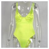 Women Sleeveless V Neck Sexy Body-con Bodysuit Women Sleeveless V Neck Sexy Body-con Bodysuit