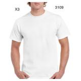 Sz M Gildan Mens Ultra Cotton�T-Shirt, White Sz M Gildan Mens Ultra Cotton�T-Shirt, White