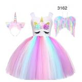 Ages 3-9 Unicorn Dress For Girls Costume Unicorn Ages 3-9 Unicorn Dress For Girls Costume Unicorn