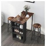 SOGESHOME, BAR & TABLE SET DAMAGED PIECES / MAY SOGESHOME, BAR & TABLE SET DAMAGED PIECES / MAY