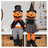 Ogrmar 18.5 Inch 2 Pack Halloween Pumpkin Plush Ogrmar 18.5 Inch 2 Pack Halloween Pumpkin Plush