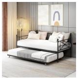 BLACK METAL DAY BED SIZE TWIN H 97 CM X L BLACK METAL DAY BED SIZE TWIN H 97 CM X L