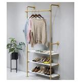 INDUSTRIAL PIPE SHELF 84IN GOLD INDUSTRIAL PIPE SHELF 84IN GOLD