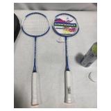 WEINIXUN, 2 BADMINTON RACKETS WITH 3 BIRDIES WEINIXUN, 2 BADMINTON RACKETS WITH 3 BIRDIES