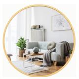 ARCUS HOME, GOLD CIRCLE MIRROR 36 IN. DIAMETER ARCUS HOME, GOLD CIRCLE MIRROR 36 IN. DIAMETER