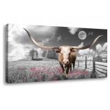 ZEYDRT HIGHLAND COW WALL ART 20x40 ZEYDRT HIGHLAND COW WALL ART 20x40