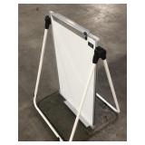 DRY ERASE BOARD STAND DUAL SIDED BOARD 23x36IN & DRY ERASE BOARD STAND DUAL SIDED BOARD 23x36IN &