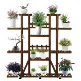 GOUTIME WOOD PLANT STAND W/ WHEELS GOUTIME WOOD PLANT STAND W/ WHEELS
