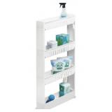 MDESIGN ROLLING SLIM UTILITY CART 39.4IN H X MDESIGN ROLLING SLIM UTILITY CART 39.4IN H X