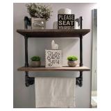 WGX DESIGN FOR YOU INDUSTRIAL PIPE SHELF 52X9X82 WGX DESIGN FOR YOU INDUSTRIAL PIPE SHELF 52X9X82