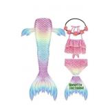 5Pcs Mermaid for Swimming with Monofin for Girls 5Pcs Mermaid for Swimming with Monofin for Girls