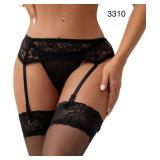 Sz 16-18 Women Floral Lace Garter Belt with Sz 16-18 Women Floral Lace Garter Belt with