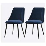 DINING CHAIRS W/ METAL LEGS VELVET SEATS DINING CHAIRS W/ METAL LEGS VELVET SEATS