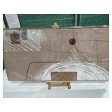 ABSTRACT CANVAS WALL ART WITH FRAME 24 x47IN ABSTRACT CANVAS WALL ART WITH FRAME 24 x47IN