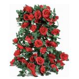 ARTIFICIAL ROSE VINE FLOWERS 10PCS 70IN ARTIFICIAL ROSE VINE FLOWERS 10PCS 70IN