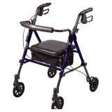 CAREX STEP N REST ALUMINUM ROLLER WALKER WITH CAREX STEP N REST ALUMINUM ROLLER WALKER WITH